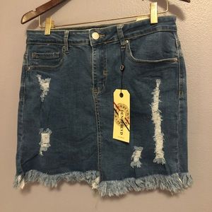 Denim Mini Skirt